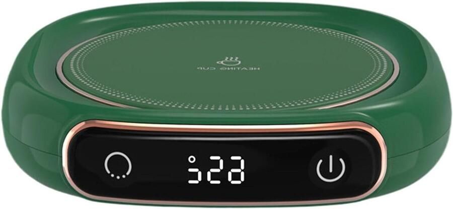 Bekerwarmer Elektrisch Kopjeswarmer Drinken Warme Dranken Houden Drie Temperatuurstanden 13 x 117 cm Groen