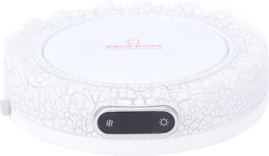 Bekerwarmer Verwarmingsplaat Drankjes Warm Houden Digitale Temperatuurkeuze 12 cm Diameter Zwart
