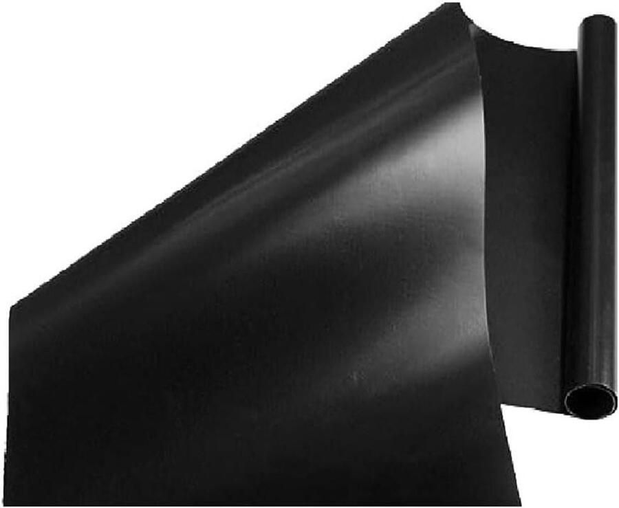 Beschermende mat Fornuis pad Koken Schoonhouden Hittebestendig glasvezel 52x90 cm Zwart