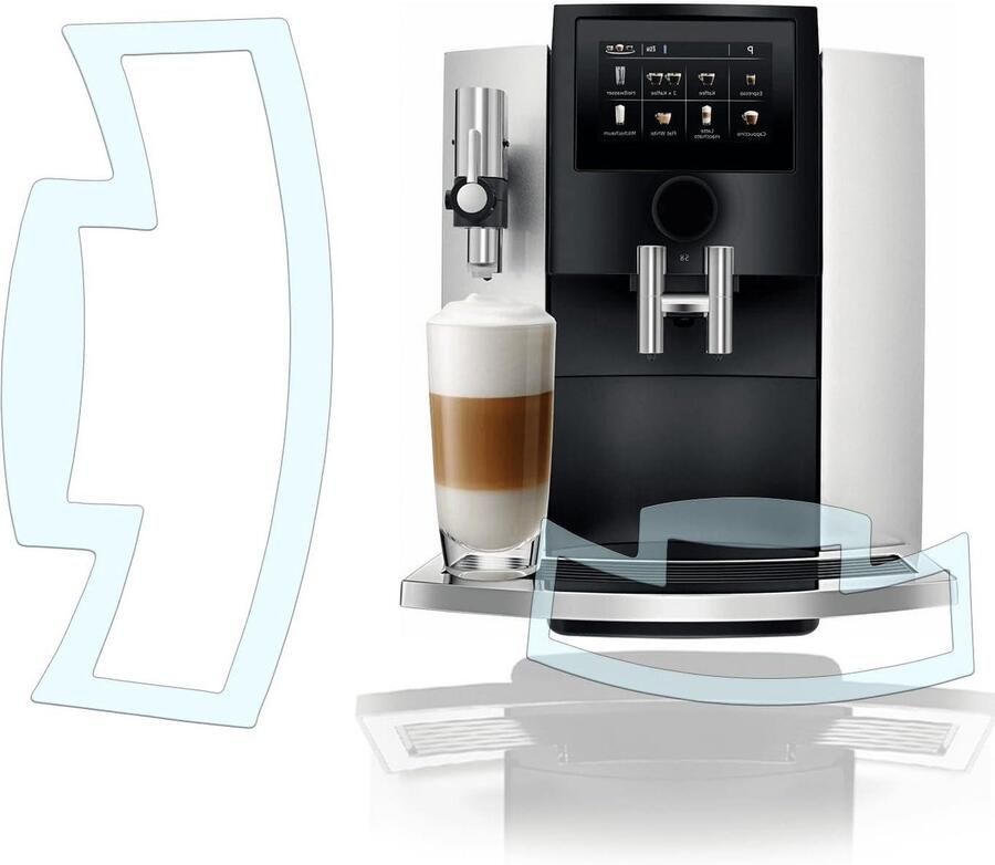 Beschermfolie Set Krasbescherming Folie Koffiemachine Beschermen Op Maat Gemaakt Complete Set Transparant