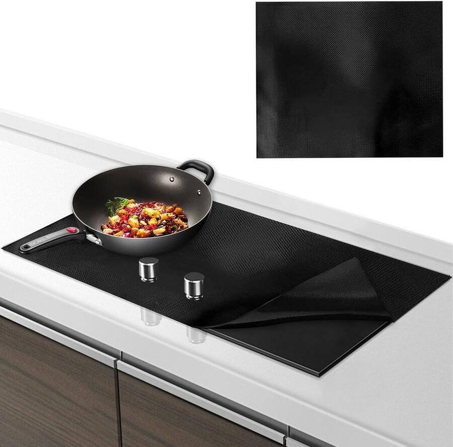 Beschermingsmat voor Inductiekookplaat 52 x 61 cm Hittebestendig en Antislip