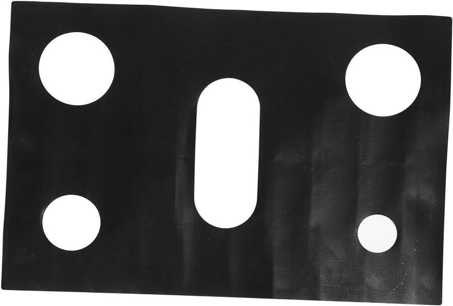 Beschermmat Gasfornuis Fornuisbeschermer Kookplaat Keuken Schoonhouden Hittebestendig tot 600 graden 61.5 x 41.5 cm Zwart