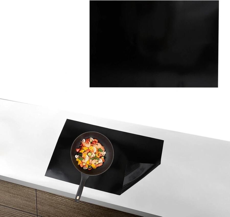 Beschermmat voor Inductiekookplaat 40 x 60 cm Siliconen Antislip Hittebestendig Thermisch Geïsoleerd voor Keuken en Picknick