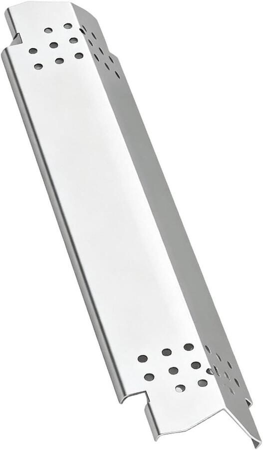 Barbecue Warmteplaten Hitteverdeler Grill Gelijkmatig Grillen Roestvrij Staal 38 x 12 x 5 cm Zilver