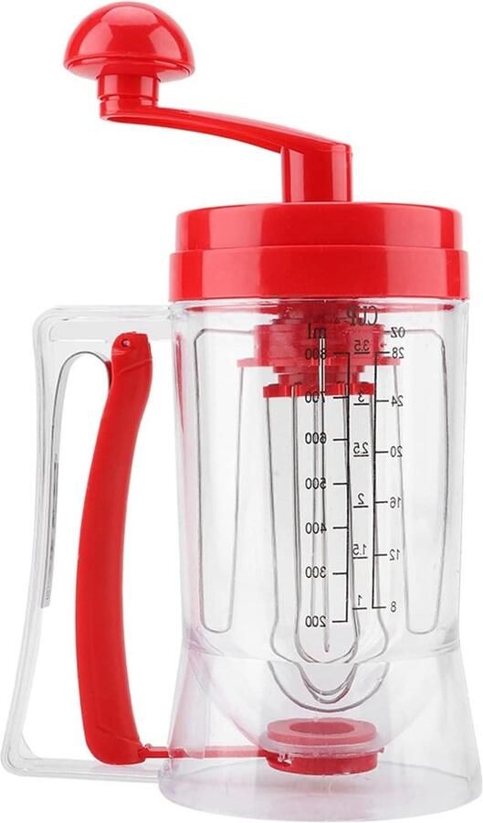 Beslag Dispenser Bakgereedschap Keuken Bakken Maken Handmatige Bediening 800 ml Capaciteit Transparant
