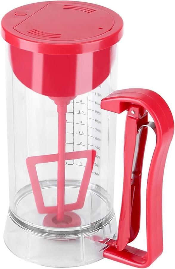 Beslag Dispenser Beslag Maker Machine Bakken Maken Automatisch Mengen 26 x 21 x 14 cm Wit