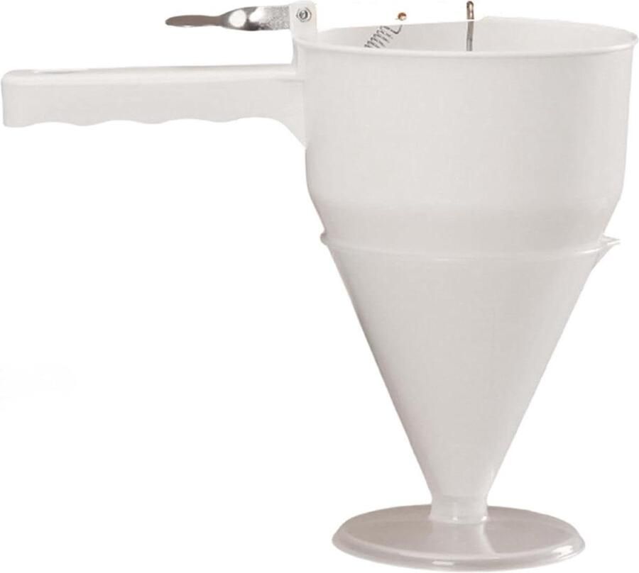 Beslag Dispenser Beslag Schenker Bakken Maken Stabiele Basis 18.5 cm Hoog Wit