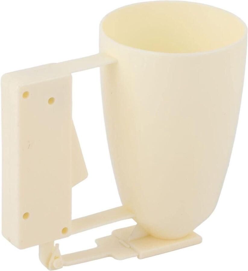 Beslag Dispenser Beslagverdeeler Pannenkoekenmaker Bakken en Koken Eenvoudige Dosering 15.8 x 14.5 x 9 cm Wit