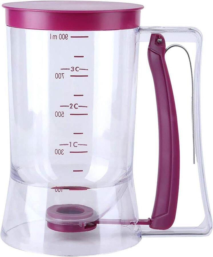 Beslag Dispenser Cupcake Maker Bakken Maken Eenvoudige Bediening 900 ml Paars