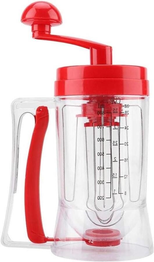 Beslag Dispenser Deeg Mixer Beslag Maken Handmatige Bediening 527 Gram Transparant