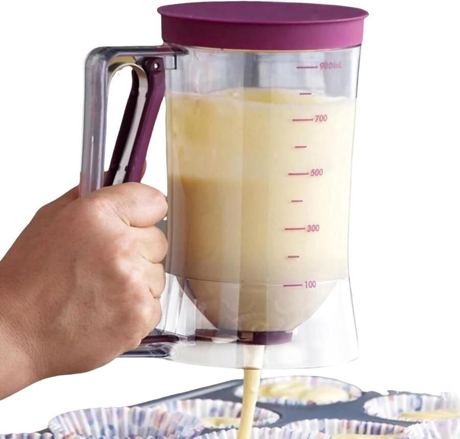 Beslag Dispenser Deeg Separator Pannenkoeken Bakken Transparant Ontwerp 18 cm Hoog Transparant
