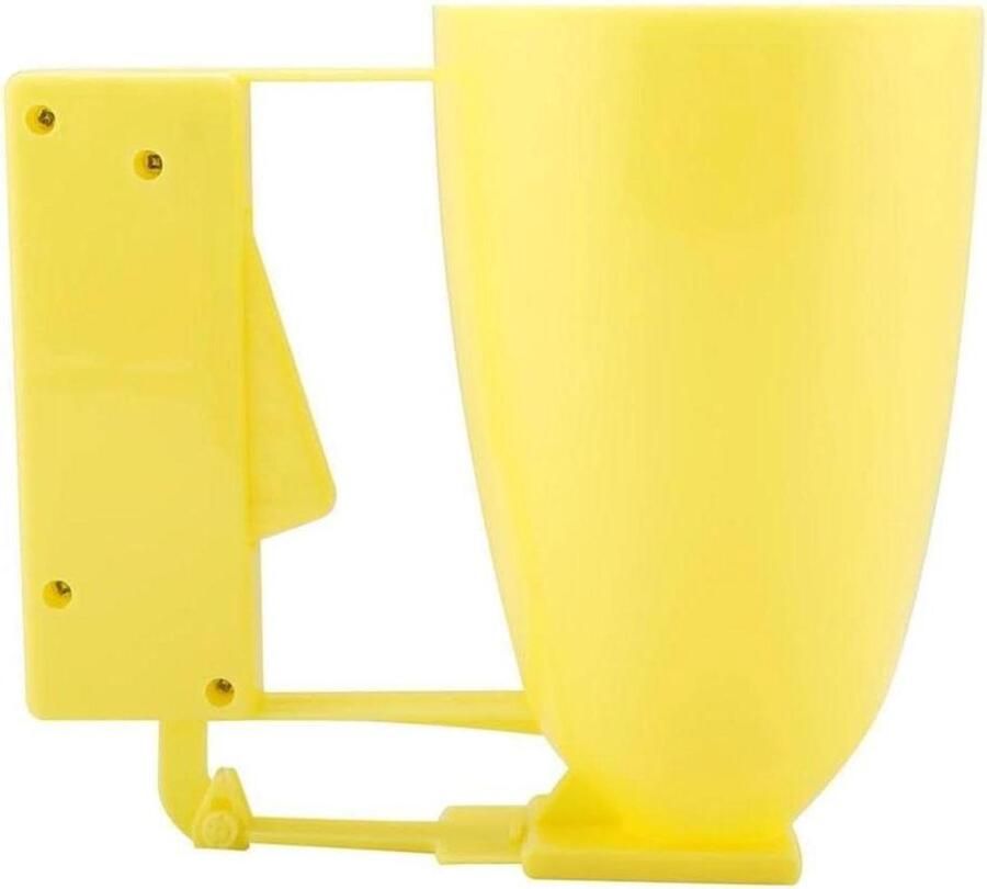 Beslag Dispenser Deegverdeler Pannenkoek Bakken Maken Food Grade Plastic 14.5 x 9 cm Geel