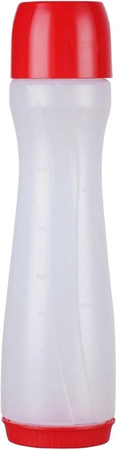 Beslag Dispenser Knijpfles Keuken Pannenkoek Wafel Maken Nauwkeurig Gieten 700 ml Rood