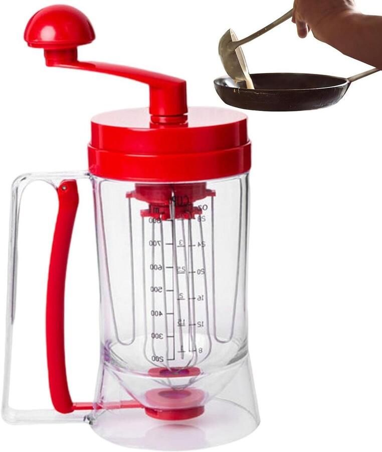 Beslag Dispenser Mixer Fles Bakken Maken Verbeterde Doseercontrole 900 ml Transparant