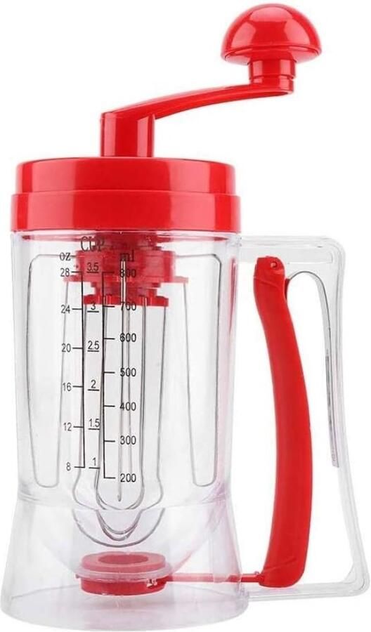 Beslag Dispenser Mixer Machine Bakken Maken Handmatige Bediening 21.5 cm Transparant