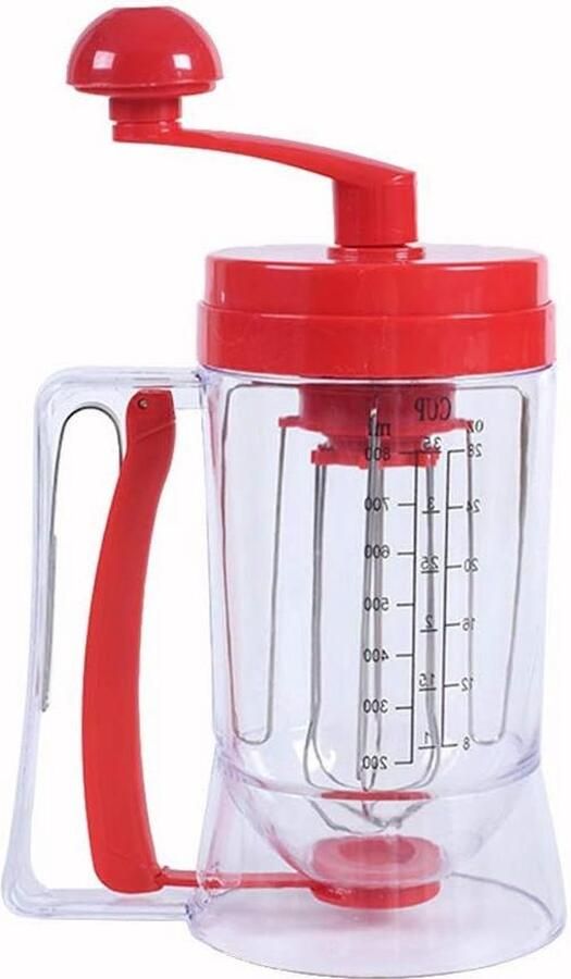 Beslag Dispenser Pannenkoek Cupcake Maker Beslag Verdelen Roeren en Scheiden 22.8 x 17.7 x 11.6 cm