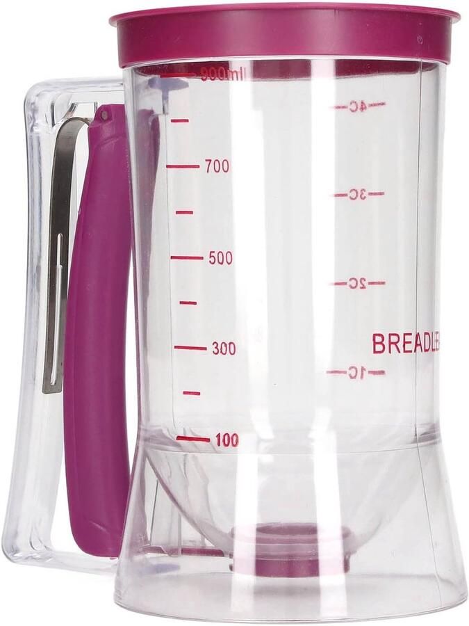 Beslag Dispenser Pannenkoek Maker Beslag Verdelen Met Meetetiket 17x11x18.5cm Transparant