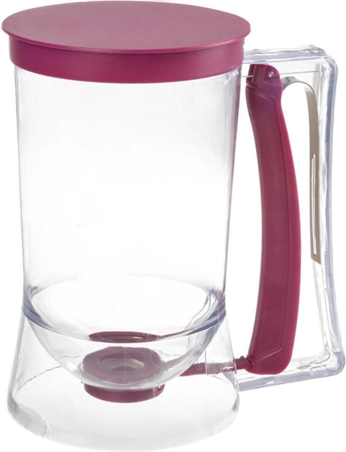 Beslag Dispenser Slinger Fles Pannenkoeken Bakken Nauwkeurige Controle 17 cm Hoog Paars