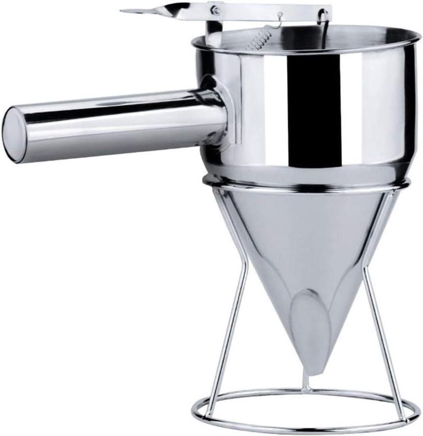 Beslag Dispenser Taart Mixer Bakken Maken Met Frame Rek 22 x 14.3 cm Zilverkleurig