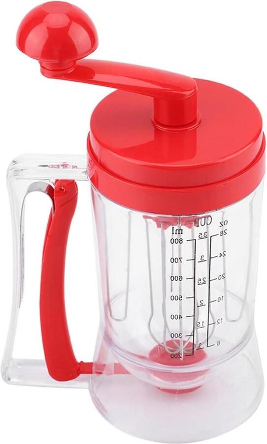 Beslag Mixer Dispenser Beslag Blender Machine Bakken Maken Hand Crank Bediening