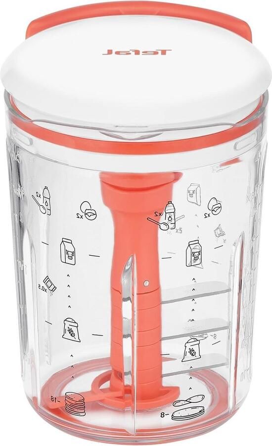 Beslag Mixer Pannenkoek Maker Snelle Bereiding Klaarligger Recepten 900ml Wit Koraal