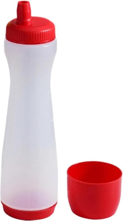 Beslag Squeeze Dispenser Beslag Pen Giet Tool Pannenkoeken Maken Gratis Gieten Controle 700ml Rood