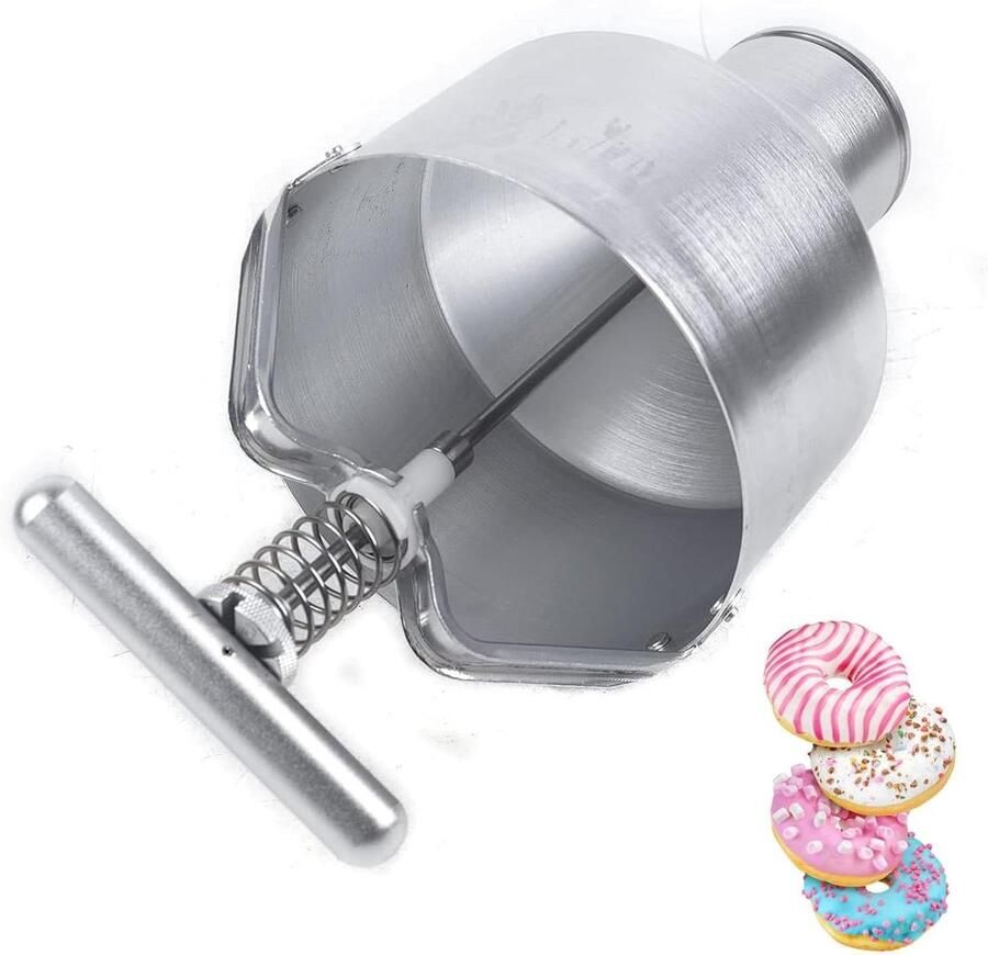 Beslagdispenser Donut Maker Bakkerij Gebruik 6 Dikte-instellingen 3 Liter Capaciteit Zilver