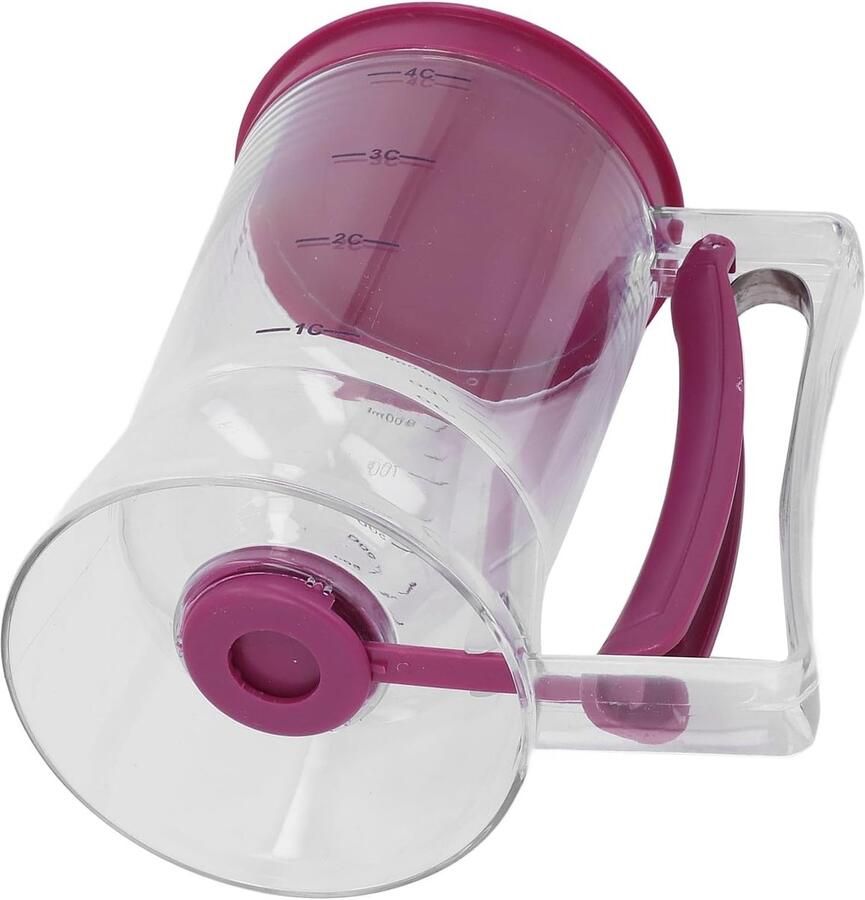Beslagdispenser Pannenkoekenmaker Bakken Met Maatverdeling 900 Ml Transparant