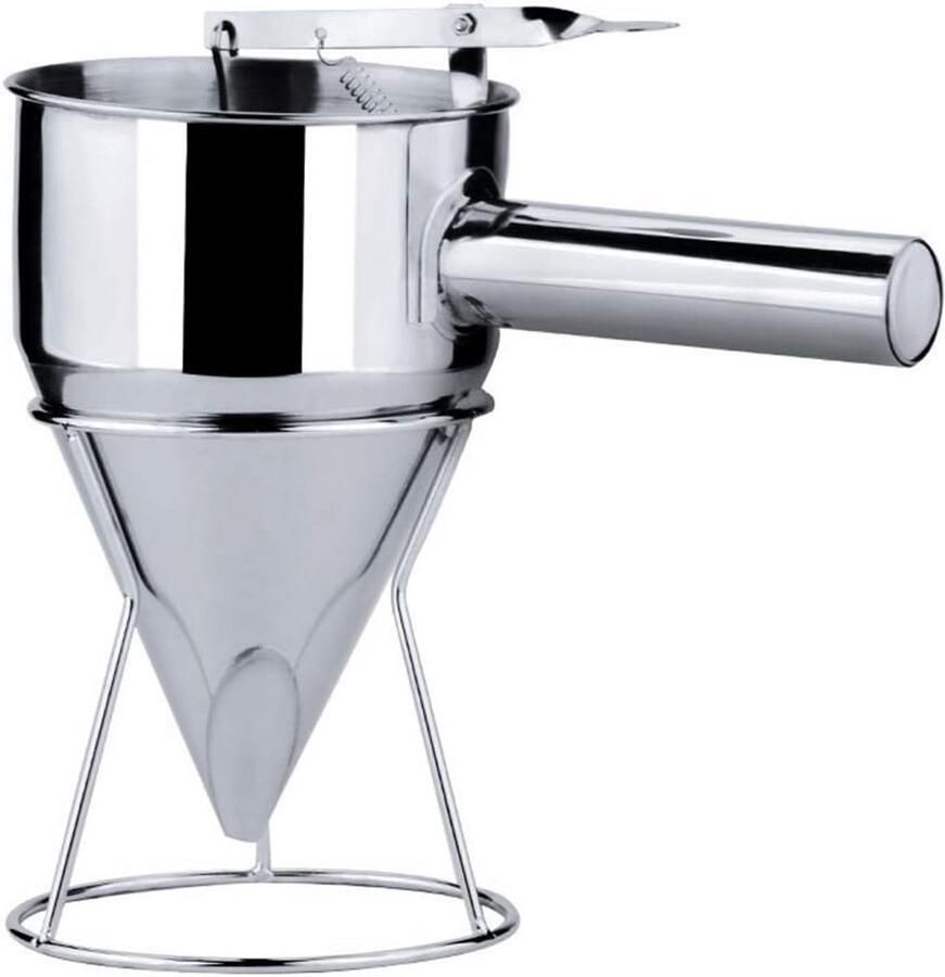 Beslagdispenser roestvrijstaal Precisie trechter voor pannenkoeken cupcakes en desserts