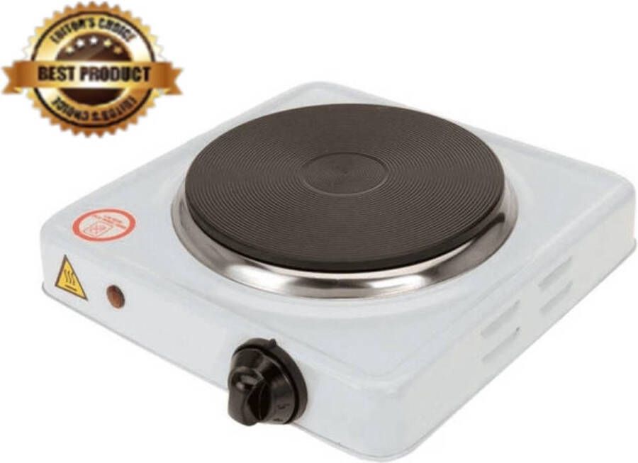 Bestes -Electrische Kookplaat Enkel Kookplaat Warmhoudplaat 1000 W 23 x 23 x 7 cm Wit Luxe 1 Kookzone 1 Pits - Foto 2