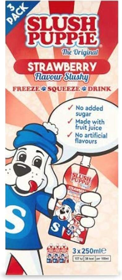Bevroren Aardbeien Slush Mix 3 Zakjes