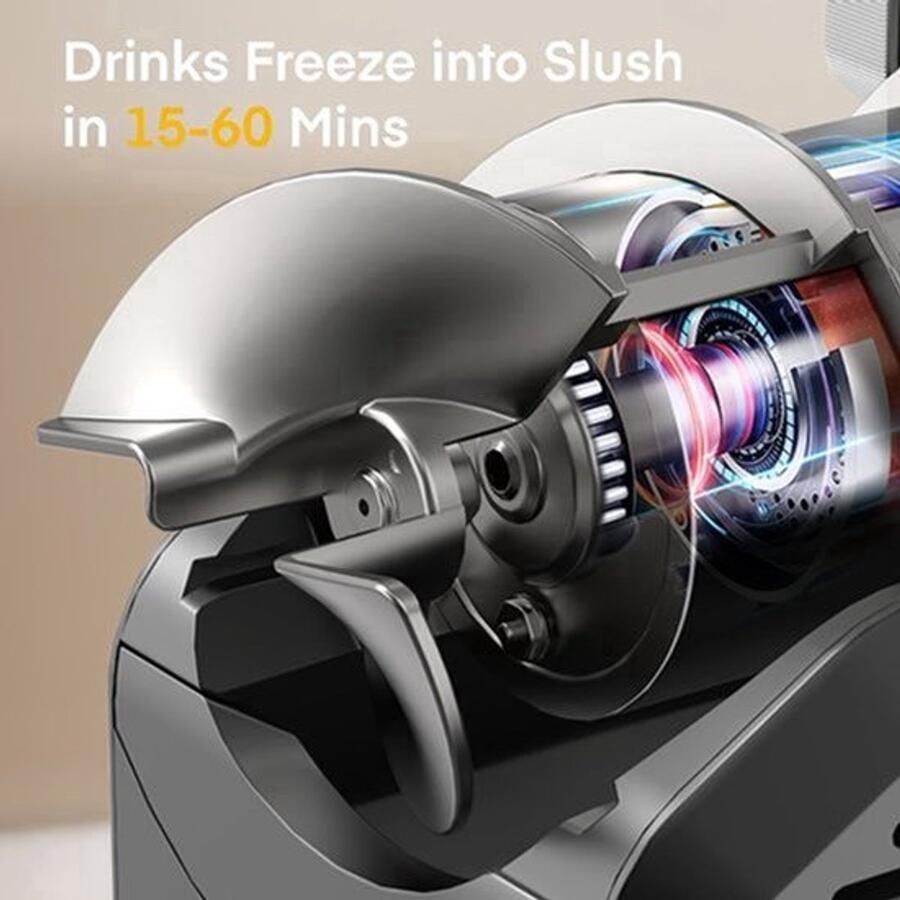 Bevroren Drankjes Machine – Slushmaker – Smoothie Maker – Milkshake Machine – 2 Liter Volume – Snelle Invries Technologie – Zelfreinigend Systeem - Foto 3