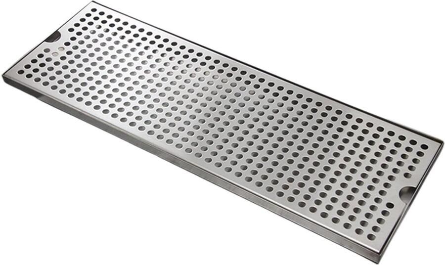 Bier Lekbak Biertap Lekbak Bar Netjes Houden Roestvrij Staal 50x17.5 cm Zilver