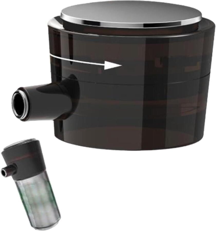 Bieropschuimer Dispenser Schuimapparaat Blikjes Dranken Bereiden Ultrasone Technologie 9.4 x 6.4 x 7.5 cm Zwart