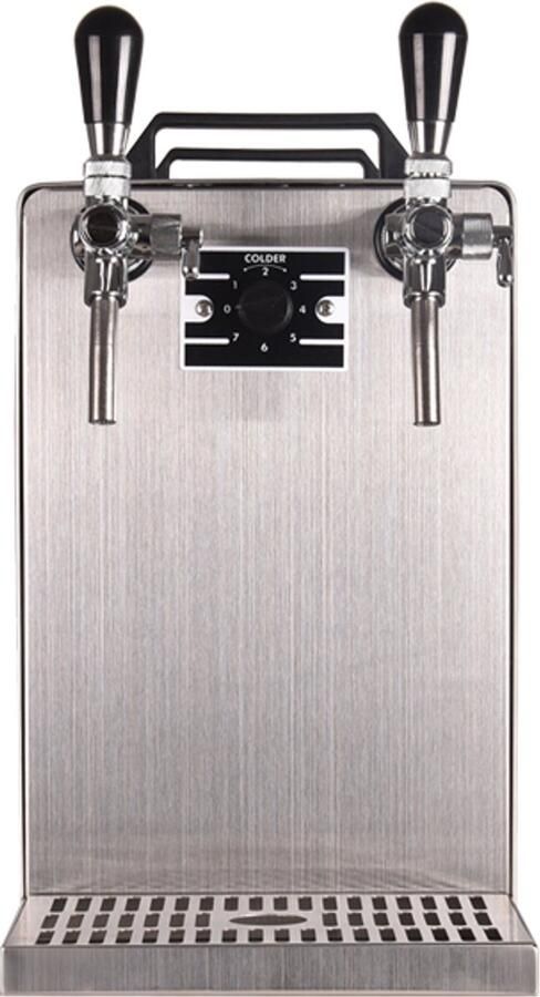 Biertapinstallatie STREAM 50 met 2 lijnen doorstroomkoeling tot 55 l uur Efficiénte koeling voor thuis en evenementen