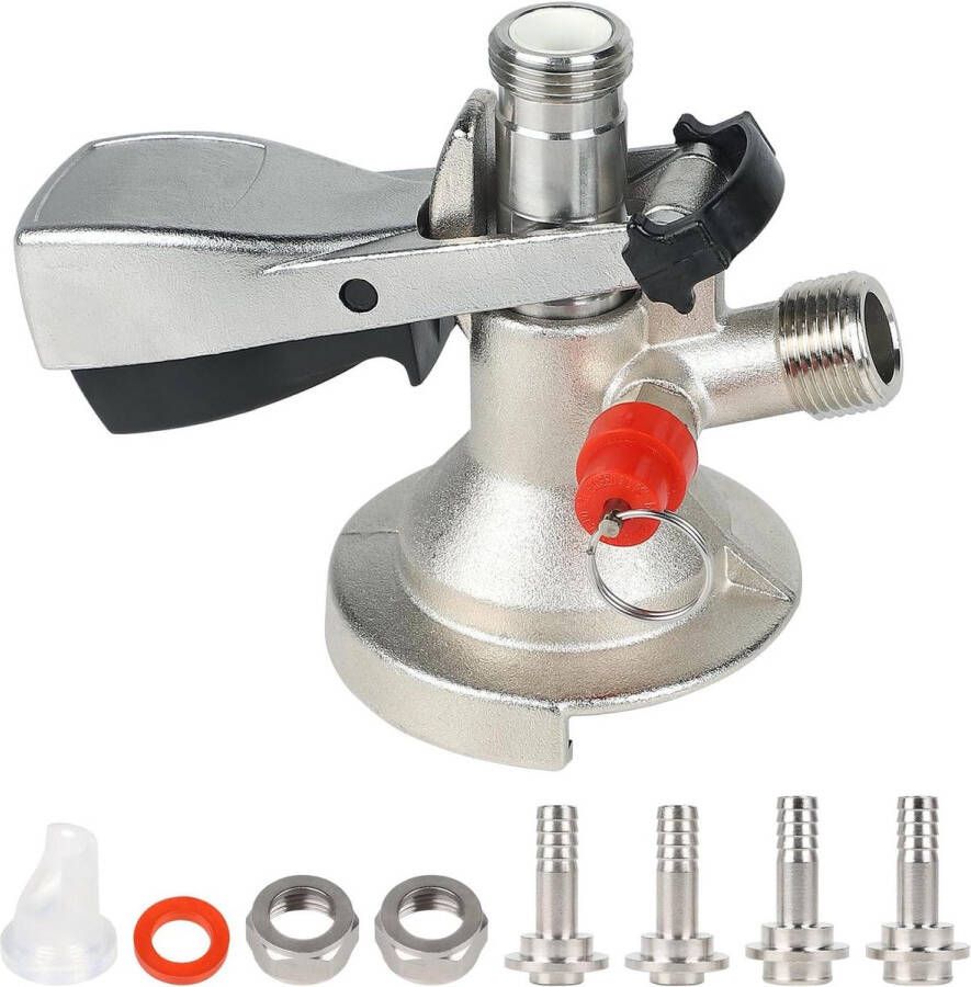 Biervat-koppeling type A tapkraan met G5 8-schroefdraad en begrenzingsventiel