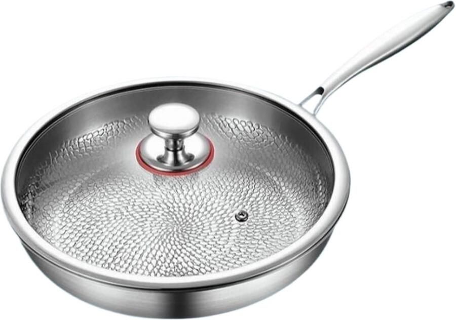 Binnenpan Antiaanbaklaag Koekenpan Braadpan Maaltijden Bereiden Constante Warmteverdeling 20 cm Mat Metaal