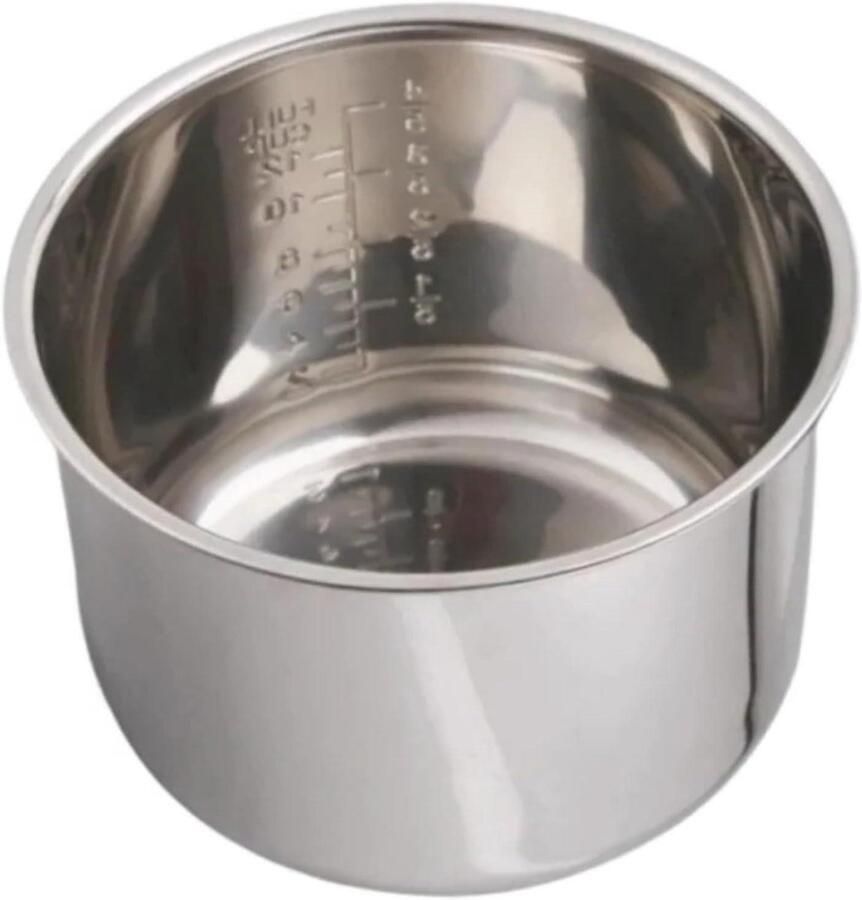 Binnenpot Multicooker Vervangende Kom Maaltijden Bereiden Non-stick Interieur Standaard Formaat Zilverkleurig