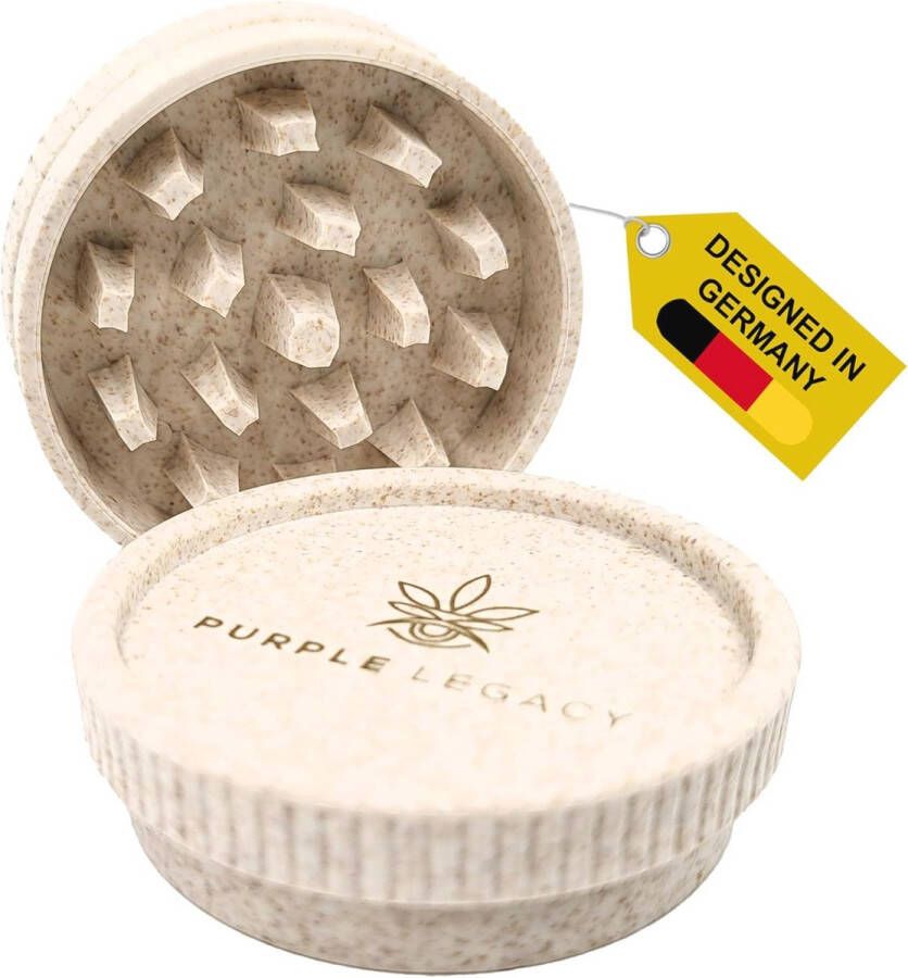 Biologisch afbreekbare kruiden en specerijen grinder set 2-delige handmatige molen van plantaardige vezels