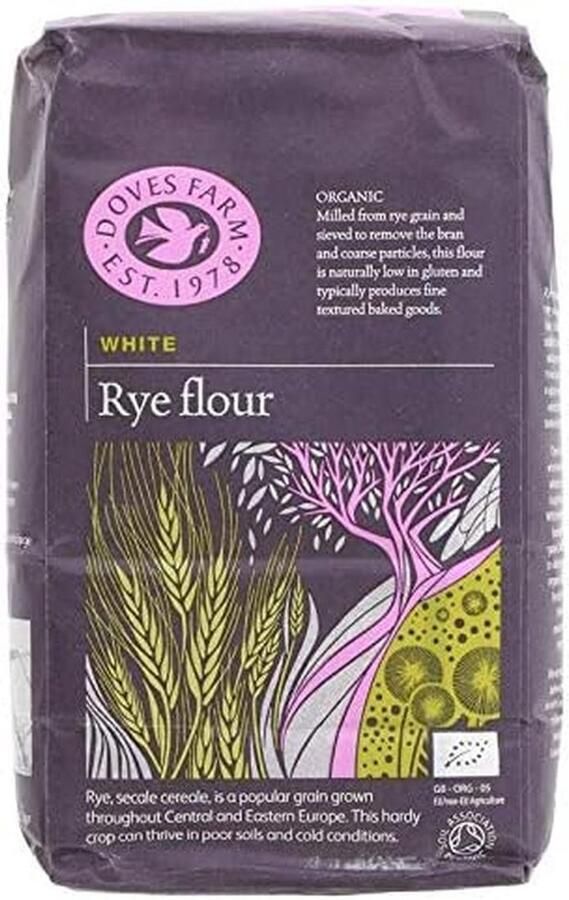 Biologisch Roggemeel Wit – 3 x 1 kg Volkoren Meel voor Brood en Bakken