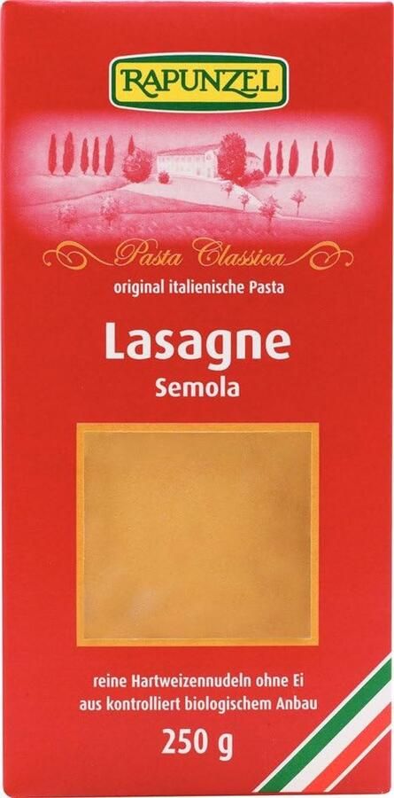 Biologische Lasagnebladen van 100% Durumtarwe Ovenklaar (4x250g)