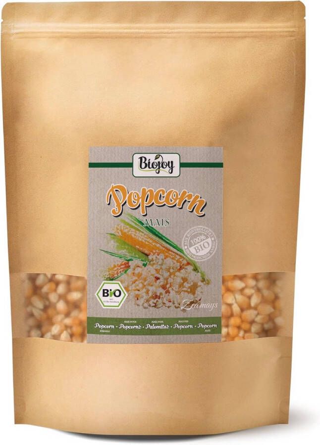 Biologische Popcorn Maïs (2 kg) Ongezoet en Ongezouten Popcorn voor Thuisbereiding