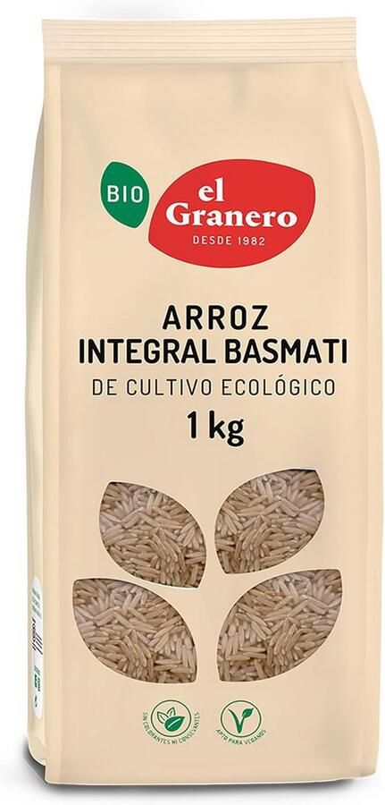 Biologische Volkoren Basmatirijst 1kg Gezonde Bruine Rijst voor Dagelijks Gebruik