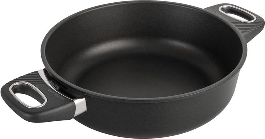 Biotan Stoofpan Kookpan Steelpan Eten Bereiden PFOA PFOS Vrij 24 cm 2.5 liter Zwart
