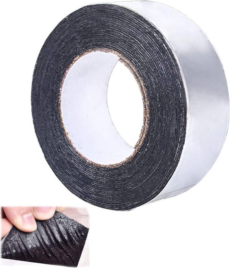 Bitumentape zelfklevend zwart 50 mm x 10 m waterdicht buiten reparatietape sterk klevend weerbestendig geschikt voor raamvoegen metaal tegels XiXiRan - Foto 1