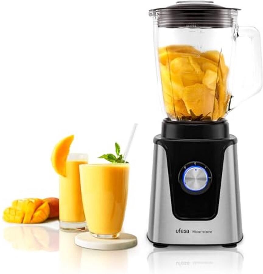 Blender 1500W met 1 5L Glazen Kan en Snelheidsregelaar