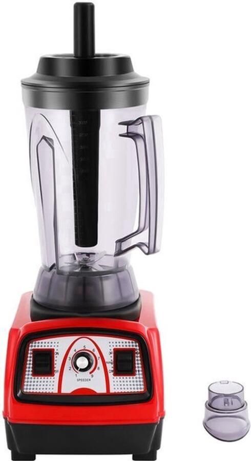 Blender 2200 W 4L Capaciteit RVS Messen Rood Professionele