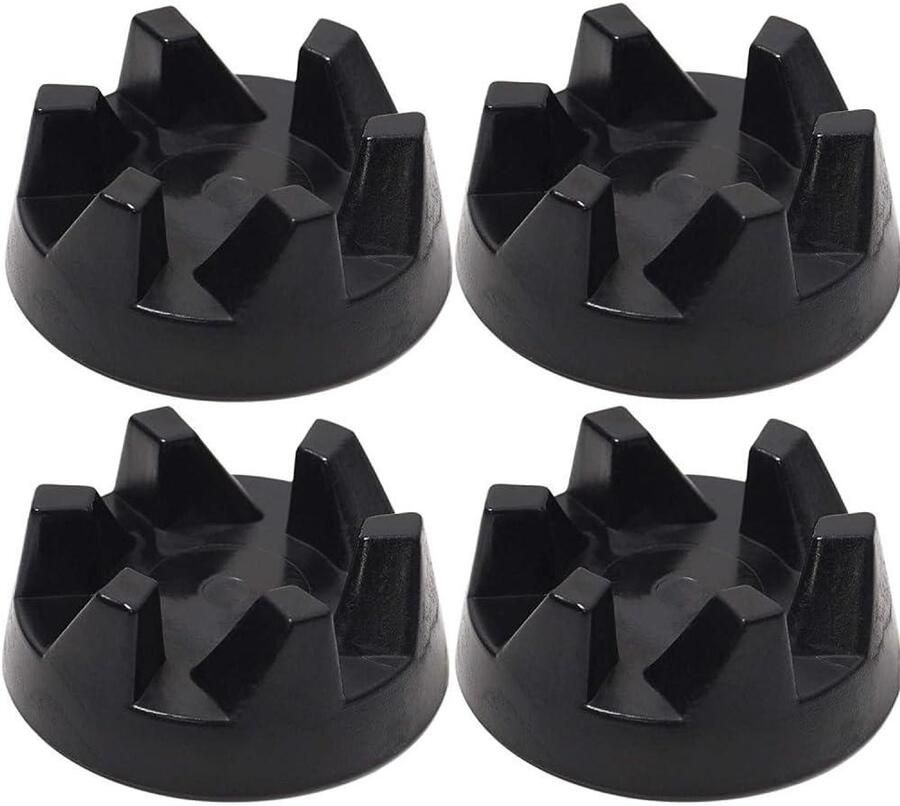 Blender Aandrijfkoppeling Blenderkoppeling Reserveonderdeel Blender Repareren Duurzaam ABS en Metaal 4 stuks Zwart