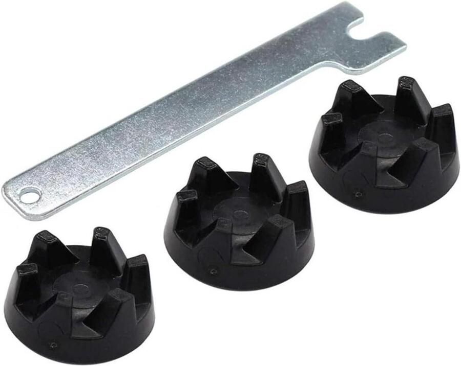 Blender Aandrijfkoppeling Reserveonderdeel Mixer Keukenreparatie Inclusief Gereedschap 1 Stuk Zwart Zilver