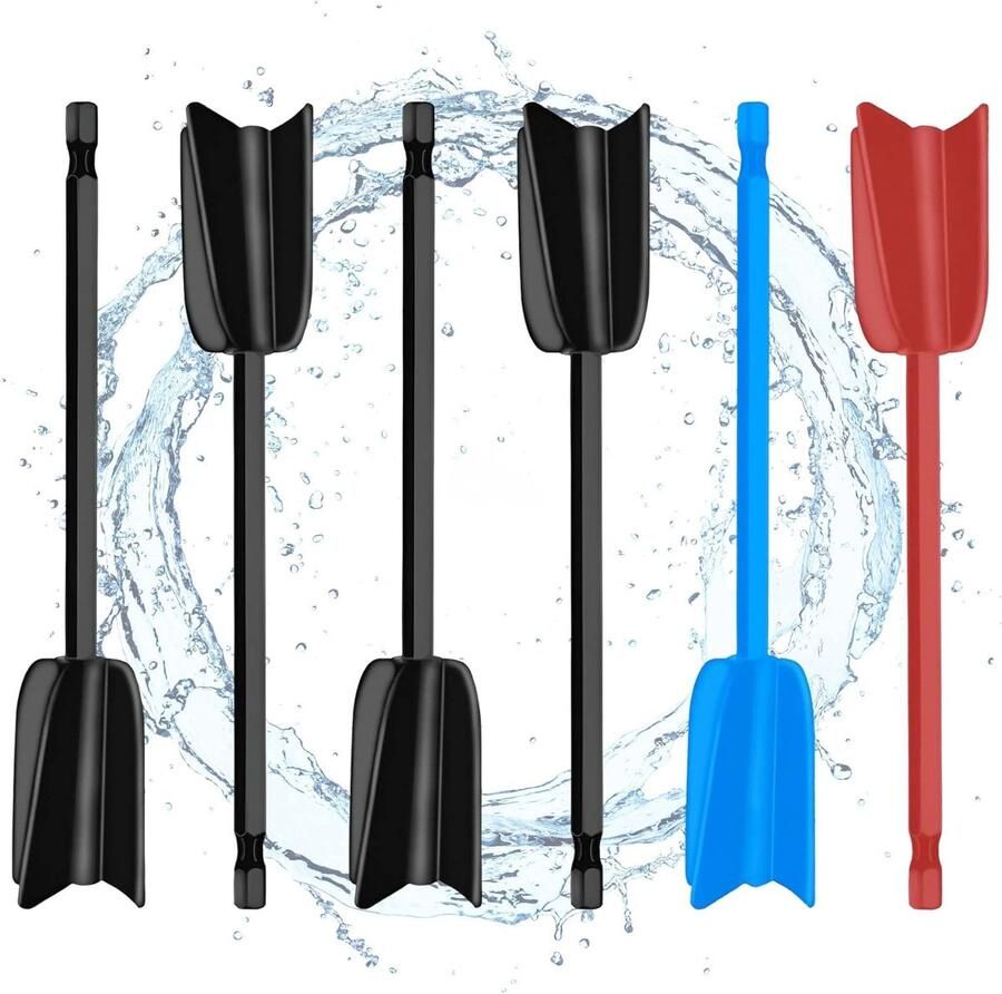Blender Accessoire voor Hars Mixen 6-delige Set Epoxy Mixer Klopper en Verf Menger voor Keramische Glazuur en Verf Mengtoepassingen